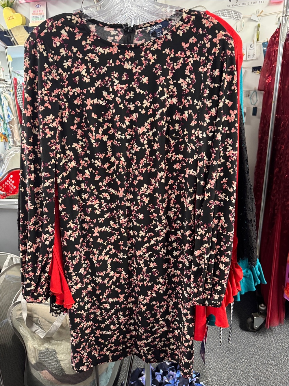 Chaps floral dress S // 091956